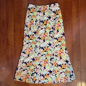 Talbots multi-colors floral skirt